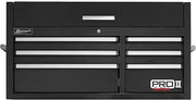 PRO II Series 41” 6-Drawer Top Chest by Homak – 41 Inch - 6-Drawer Top Chest, Alloy Steel, Black
