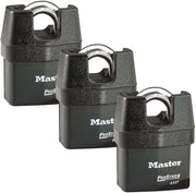 Master Lock 3 Pack / 3 Keyed Padlocks