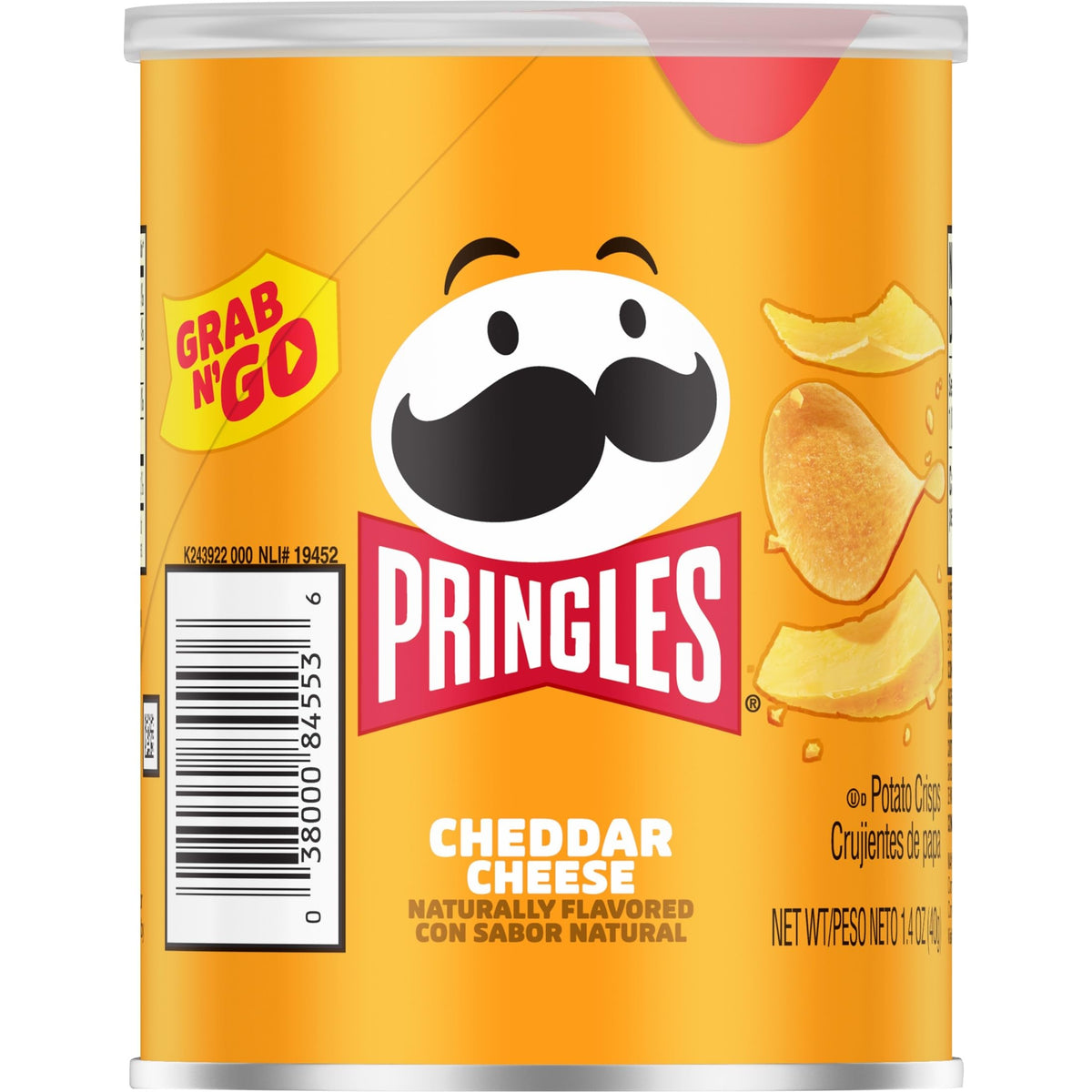 Pringles Cheddar Cheese / 1.4 Ounce (Pack of 12) / No Color Potato