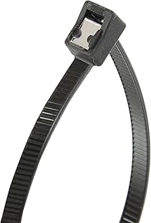Gardner Bender 45-311UVBSC Nylon Self-Cutting Cable Tie, 11 inch, 50 lb. Tensile, Twist-Off Tail, Zip Tie, 20 Pk., UV Resistant Black