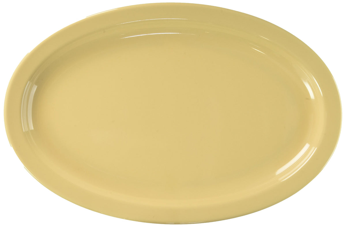Winco 13" x 8-1/2" / Tan / Modern Platters