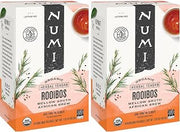 Numi Organic Tea Rooibos, 18 Count Box of Tea Bags, Herbal Teasan (Pack of 2)