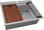 Ruvati 25x20-in 16-Gauge RV Drop in Workstation Kitchen Sink - RVH8205