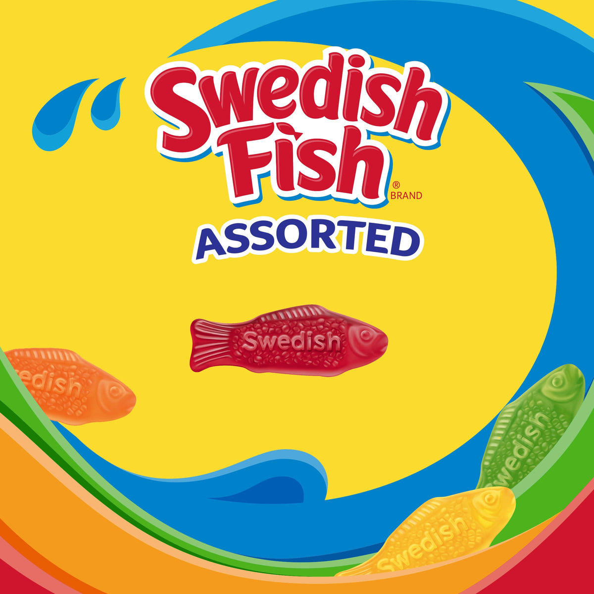 Swedish Fish 80 Ounce (Pack of 1) / Assorted / Candy Gummy Candy