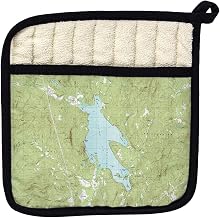 Betsy Drake PT794 Newfound Lake NH Nautical Map Pot Holder
