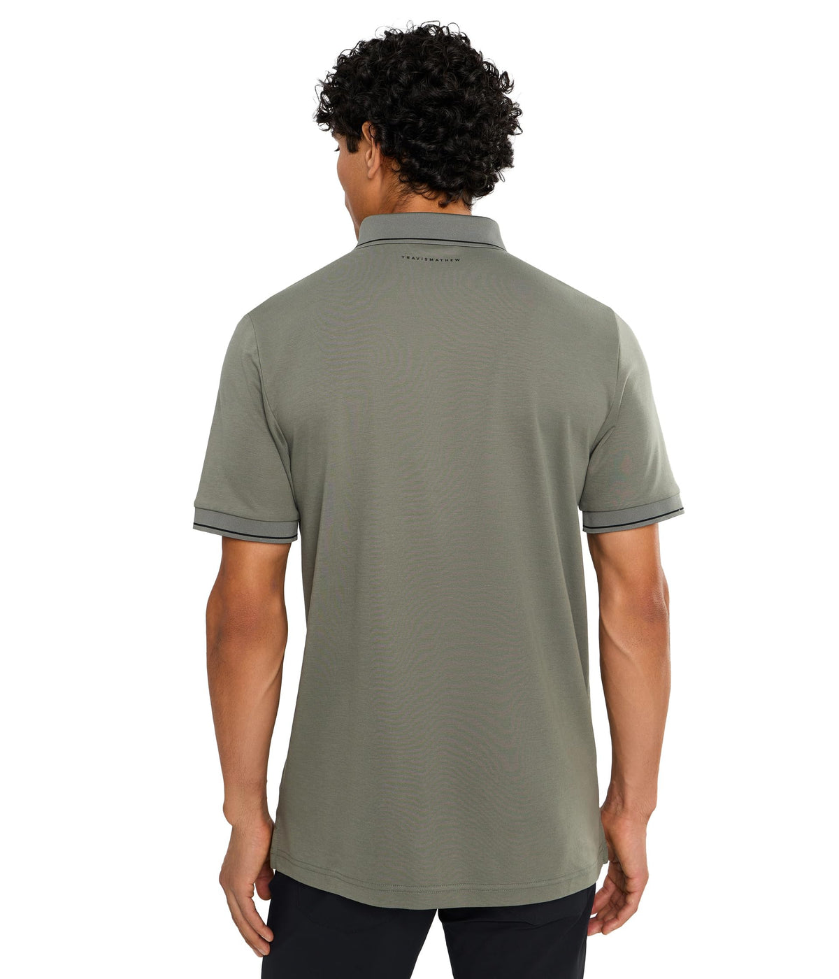 Men's Happier Hour by TravisMathew – Small, 60% cotton, Dark Olive, Model A42183