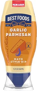 Best Foods Garlic Parmesan Mayonnaise 11.5 oz, Chicken Dipping Sauce, 1PK