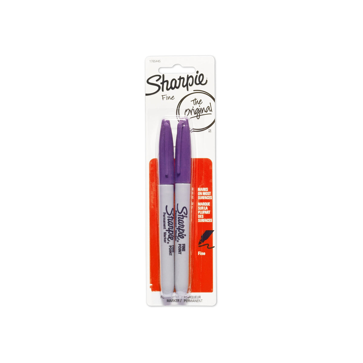 Sharpie 2 Count (Pack of 1) / Purple / Standard Packaging Permanent Markers