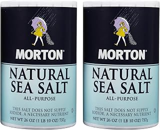 Morton Salt Natural Sea Salt - 1.62 Pound (Pack of 2)