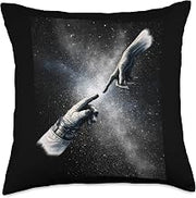 Michelangelo Spaceman Space Sci-fi Throw Pillow
