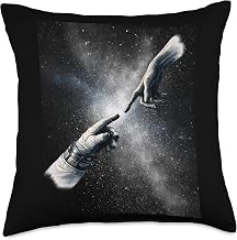 Michelangelo Spaceman Space Sci-fi Throw Pillow