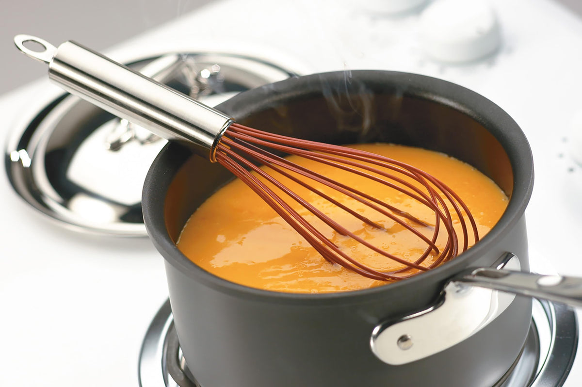 Silicone Piano Whisk 10" Red by Cuisipro – Medium, silicone, Red, Model CSP-74695005