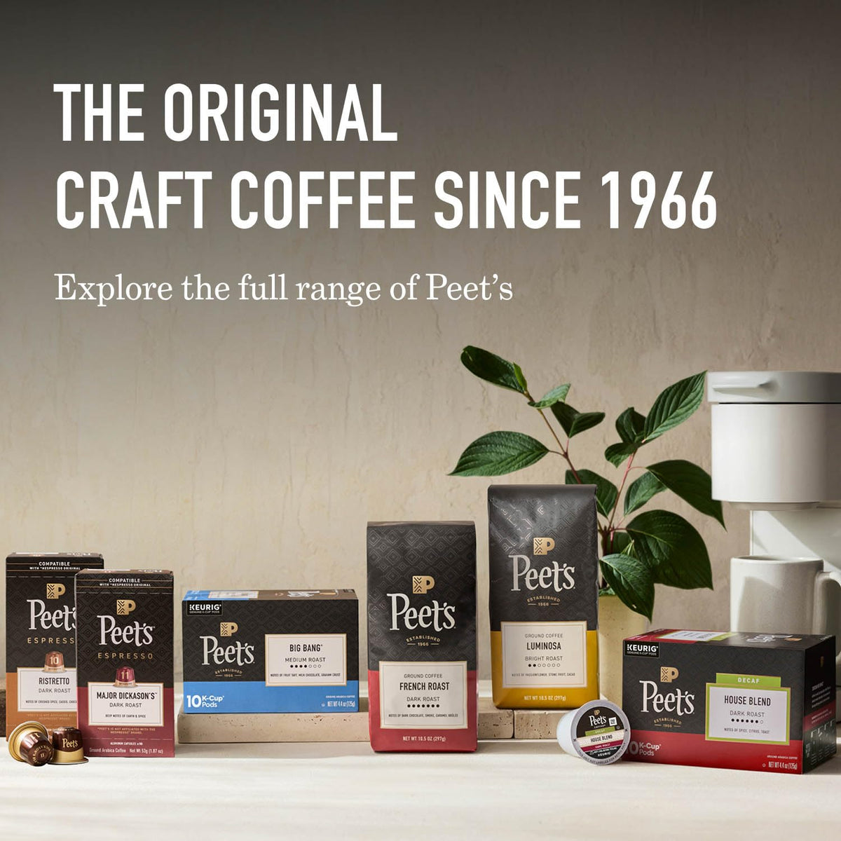 Ground Coffee Medium Roast by Peet's Coffee – 10.5 Ounce (Pack of 1), Model 0785357027657