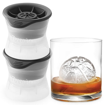 Set Ice Molds, 2 Count by Tovolo – 2 Count, Plastic, Charcoal, Pack of 2, Model 22020-200