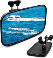 odnsncz Boat Rear View Mirror for Nautique Super Air Nautique G23 Paragon 2021–Present, Wide Angle Adjustable Mirror with Mounting Clamp for Wake Boat, Ski Boat and Yacht Accessories
