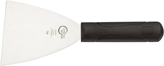 Mercer Culinary Millennia Grill Scraper, 4 Inch x 4-1/2 Inch Blade, Black Handle