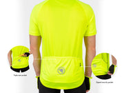 Men's Xtract Road Cycling Jersey by Endura – X-Large, Jersey, Hi-viz Yellow, Model E3202YV/6