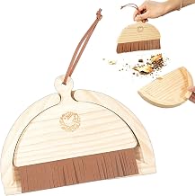 Hand Broom and Dustpan Set – Portable Handheld Desk Cleaning Kit | | Compact Tabletop Sweeper For Office Desk, Kitchen & Countertop; Small Whisks Broom Combo For Home & Classroom Clean Up