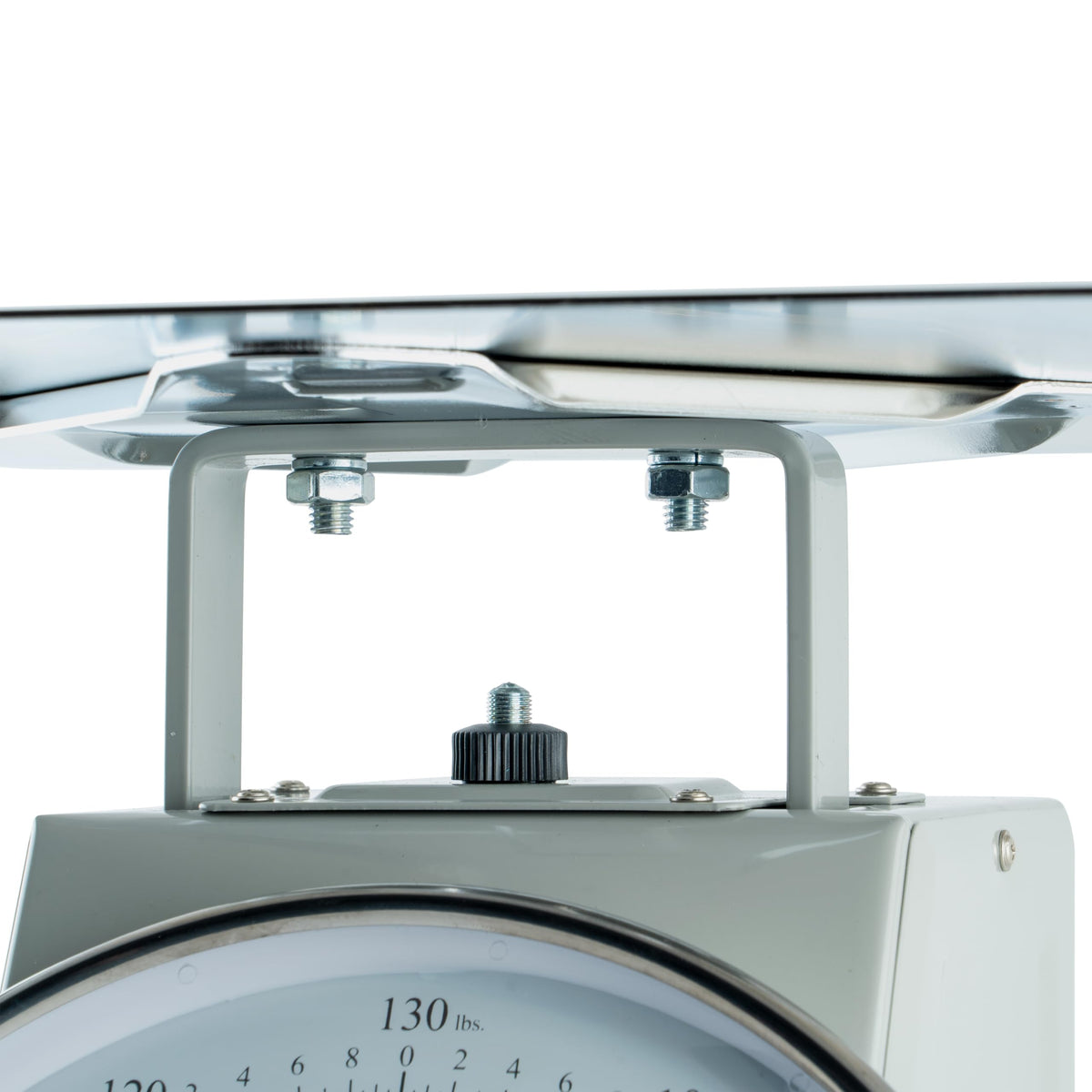 Winco 130 Pound / 9" / White, Steel Mechanical Scales