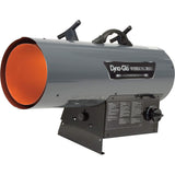 Workhorse 120K - 150K BTU LP Forced Air Heater by Dyna-Glo – 25.63"L x 11.81"W x 16.13"H, Steel, Gray, Model LPFA150WH