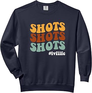 Shots Shots Shots, In Vitro Fertilization IVF Apparel Comfort Colors Adult Sweatshirt