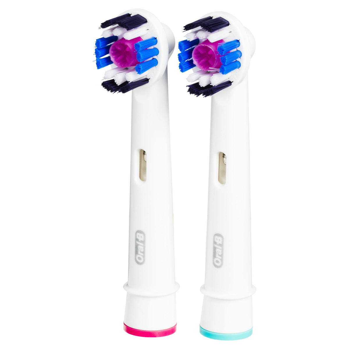 3D White Replacement Electric Toothbrush Heads Refills by Oral-B – 2 Count (Pack of 1), Nylon, White, Model EB18-1