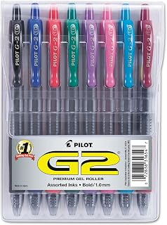 PILOT G2 Gel-Ink Pens, Bold Point (1.0mm), 1.0 Gel Pens, Assorted, 8-Pack