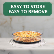 Tmrioplep Pie Carrier Set with Lids and Handles, 12 Inch, Green