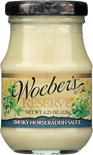 Woeber's Mustard Smoky Horseradish Sauce - Case of 6 - 4.25 oz.