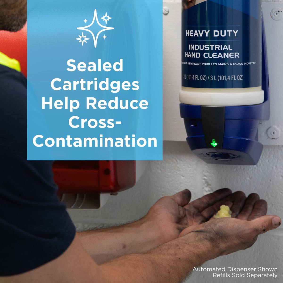 Automated Touchless Industrial Hand Cleaner Dispenser by Georgia-Pacific – Blue, Model 54010