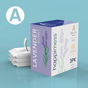 20-Count Lavender 8 Gal Drawstring Trash Bags by happimess – 60 Count (Pack of 1), 8.0 gallons, Medium Density Polyethylene, White (Lavender Scented), Model HPM3101A-WHITE