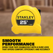 STANLEY 7.6 m / Black, Yellow / Classic Tape Measures