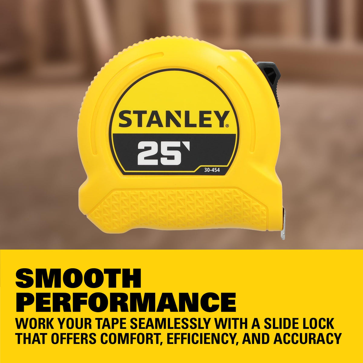 STANLEY 7.6 m / Black, Yellow / Classic Tape Measures