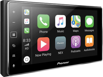 Digital Multimedia 6.2" Display with Apple CarPlay (Does Not Play CDs) by PIONEER – 6.2 inches, Black, Model MVH-1400NEX
