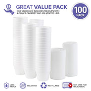 Stock Your Home 8 Oz - 50 Count / White / Compact Bowls
