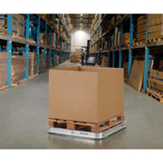 Aluminum Pallet Dolly with Tilt Rollers by Global Industrial – Aluminum, Silver, Model 800502