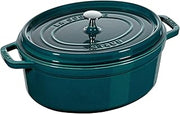 STAUB 1003842 Cast Iron Roaster/Cocotte, Oval 33 cm, 6.7 L, La Mer