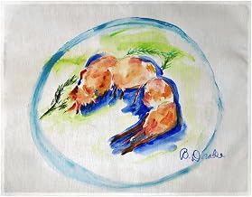 PM1335 Shrimp Plate Place Mat - 14 x 18 in. - Set of 4