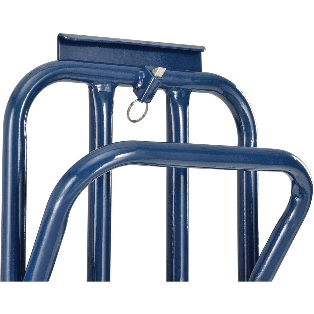 Steel 3-in-1 Convertible Hand Truck with Pneumatic Wheels by Global Industrial – 13"L x 51"W x 21"H, Alloy Steel, Blue, Model 983130