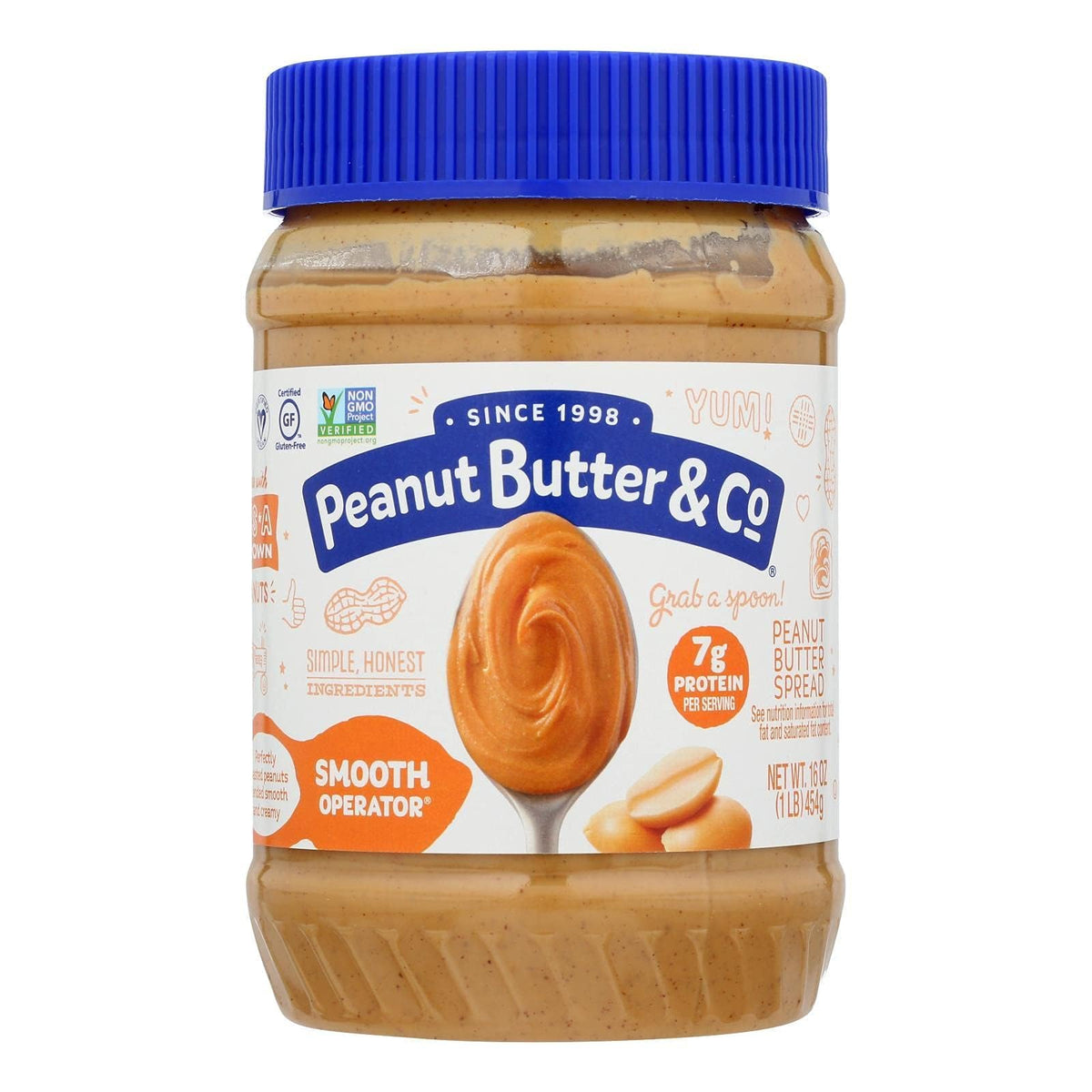 Peanut Butter - Smooth Operator by Peanut Butter & Co. – 1 Pound (Pack of 6), No Color, Model 00066514