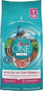 Purina ONE High Protein Natural Kitten Dry Cat Food, 7 lb Bag