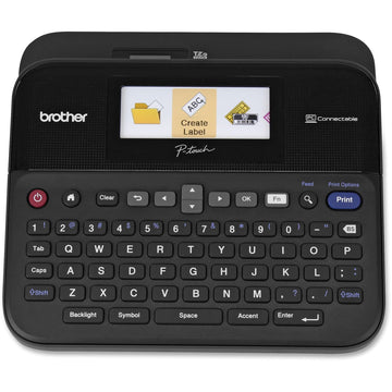 P-Touch Label Maker by Brother – Regular, Plastic, Black, Grey, Pack of 5, Model PTD600