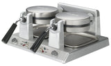 () 50 Waffle/Hr Belgian Waffle Maker by Waring – 120-Volts, Stainless Steel, Silver, Model WW250