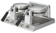 () 50 Waffle/Hr Belgian Waffle Maker by Waring – 120-Volts, Stainless Steel, Silver, Model WW250