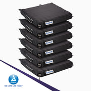 Ever-Soft Air Cushion by Dynarex – 18" Length, 18" Width, 4" Height, Polyvinyl Chloride, Black, Pack of 6, Model 10612-6