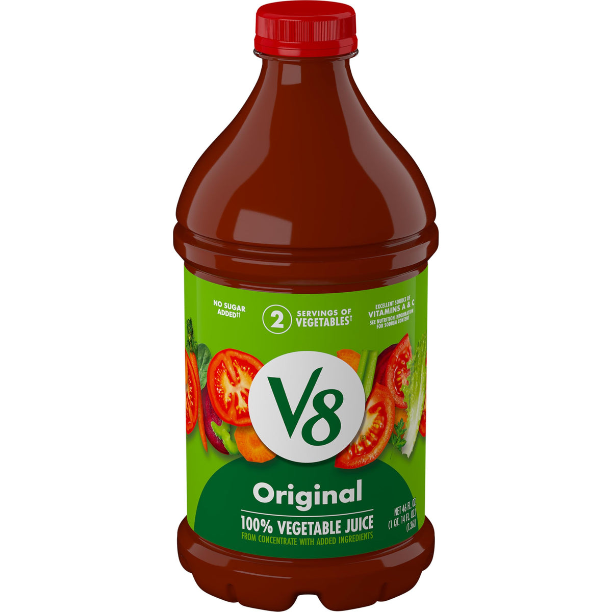 Original 100% Vegetable Juice by V8 – 46 Fl Oz (Pack of 1), Original, Model 200000020808