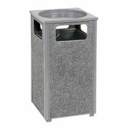 Stone Panel Trash Sand Urn by Global Industrial – 12.0 gallons, Resin, Gray, Model 239577GY