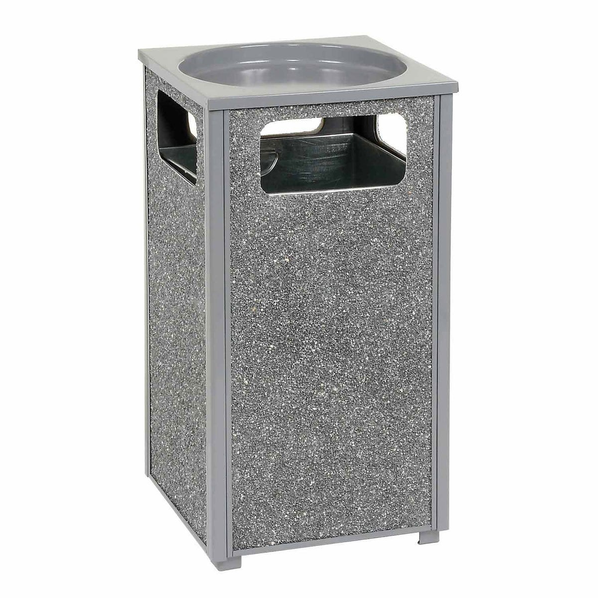 Stone Panel Trash Sand Urn by Global Industrial – Alloy Steel, Gray, Model 238243GY