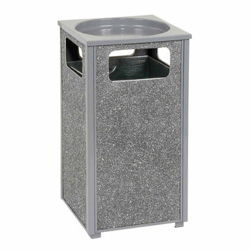 Stone Panel Trash Sand Urn by Global Industrial – Alloy Steel, Gray, Model 238243GY