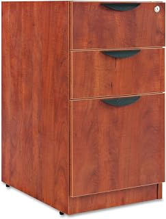 Alera Valencia Series Full Pedestal File, Left/Right, 3-Drawers: Box/Box/File, Legal/Letter, Espresso, 15.63" X 20.5" X 28.5"